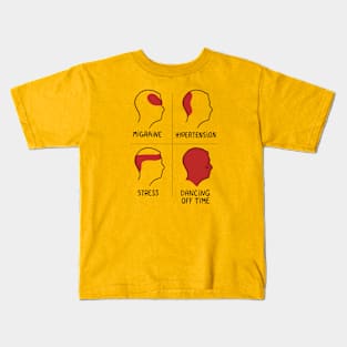 Dancing off time, a headache! Kids T-Shirt